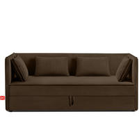 JUGENDBETT ROTI Einzelbett mit Bettkasten, 90x200cm, Bett mit Bonellmatratze, mit Rückenlehne - Dunkelbraun/Schwarz, Holz/Holzwerkstoff (92/200cm) - KONSIMO®