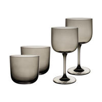 WEIN- UND WASSERGLÄSER Like Glass Smoke 4er Set - Grau, Glas - like.Villeroy & Boch