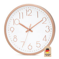 WANDUHR 30.5 cm - Goldfarben, Kunststoff (30.5/30.5/4.5cm) - Intirilife