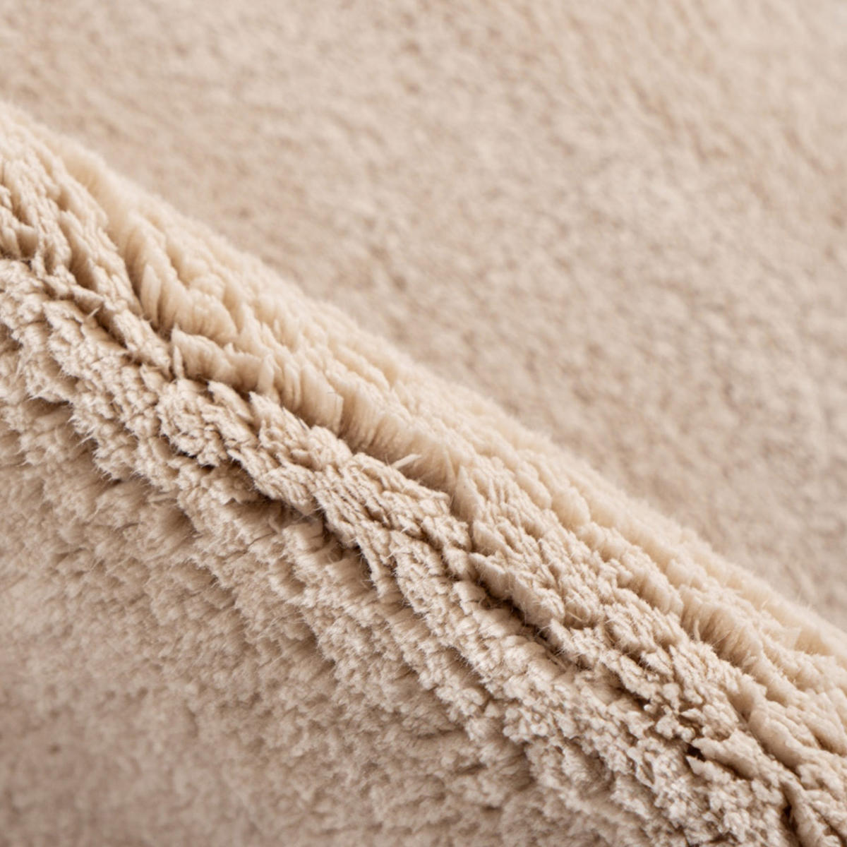 BADTEPPICH Waschbar Pure 500 Beige 50x90 cm - Beige, Textil (50/90cm) - carpet city