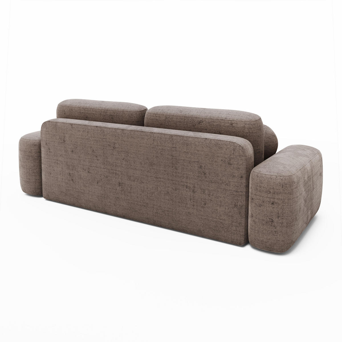 SOFA 2-Sitzer Chenille 259x107x88 grau LEVI - Grau, Kunststoff (259/88/107cm) - Massivmoebel24