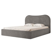 POLSTERBETT Rotello 160x200 cm Dunkelgrau Chenille Stoff – (Bettkasten, Lattenrost) - Dunkelgrau, Holz/Holzwerkstoff (160/200cm) - Ravio