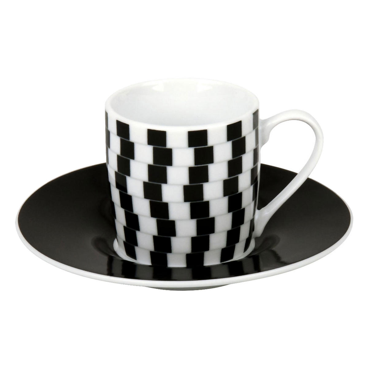 ESPRESSOTASSEN 4er Set Optical Illusions - Naturfarben, Keramik (0.09L) - Könitz