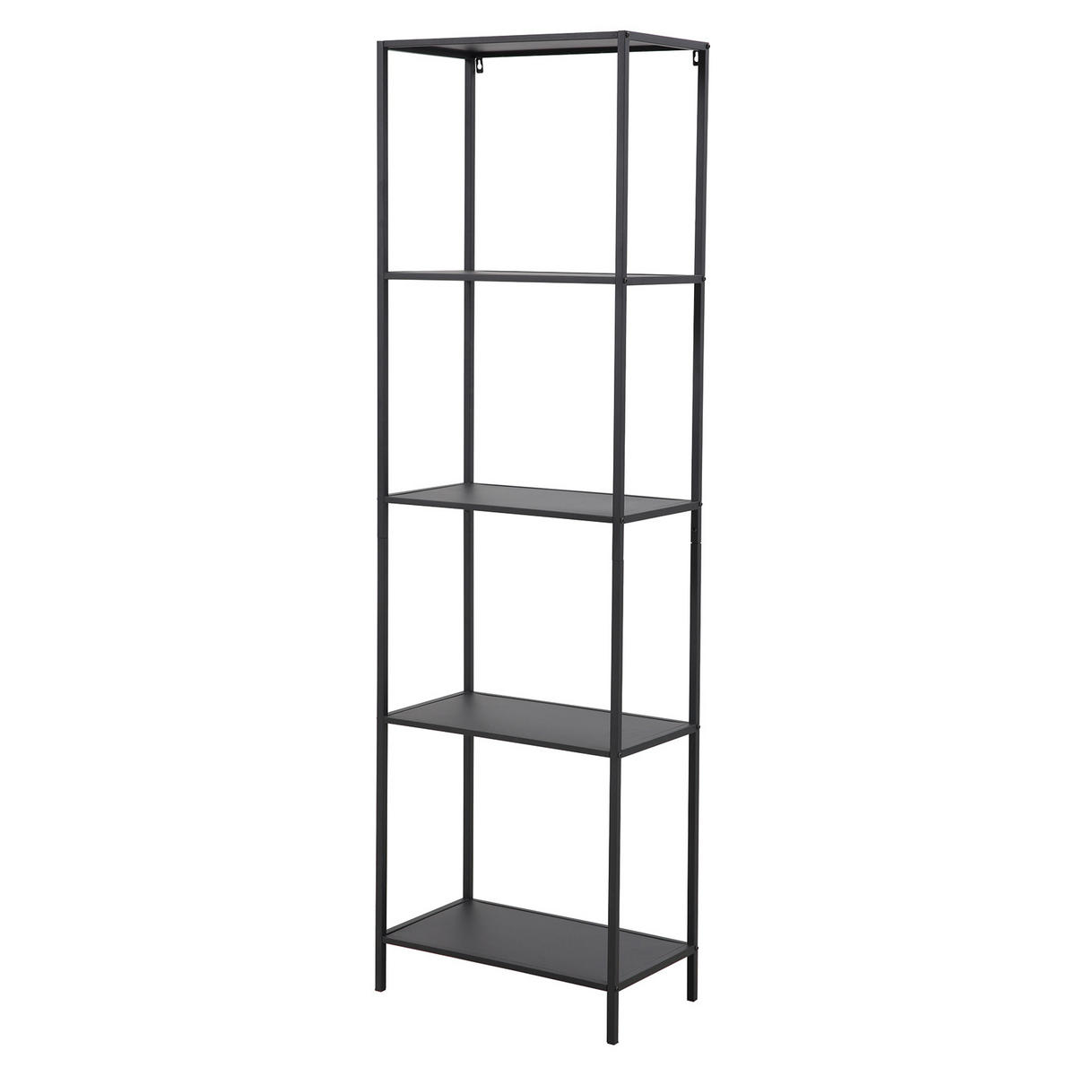METALLREGAL CARPO Schwarz - Schwarz, Metall (51/175/30cm) - SVITA