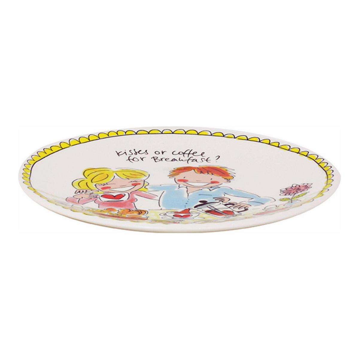FRÜHSTÜCKSTELLER Liebe in Bunt - 22cm - Multicolor, Keramik (21.8/21.8/2.5cm) - Blond Amsterdam