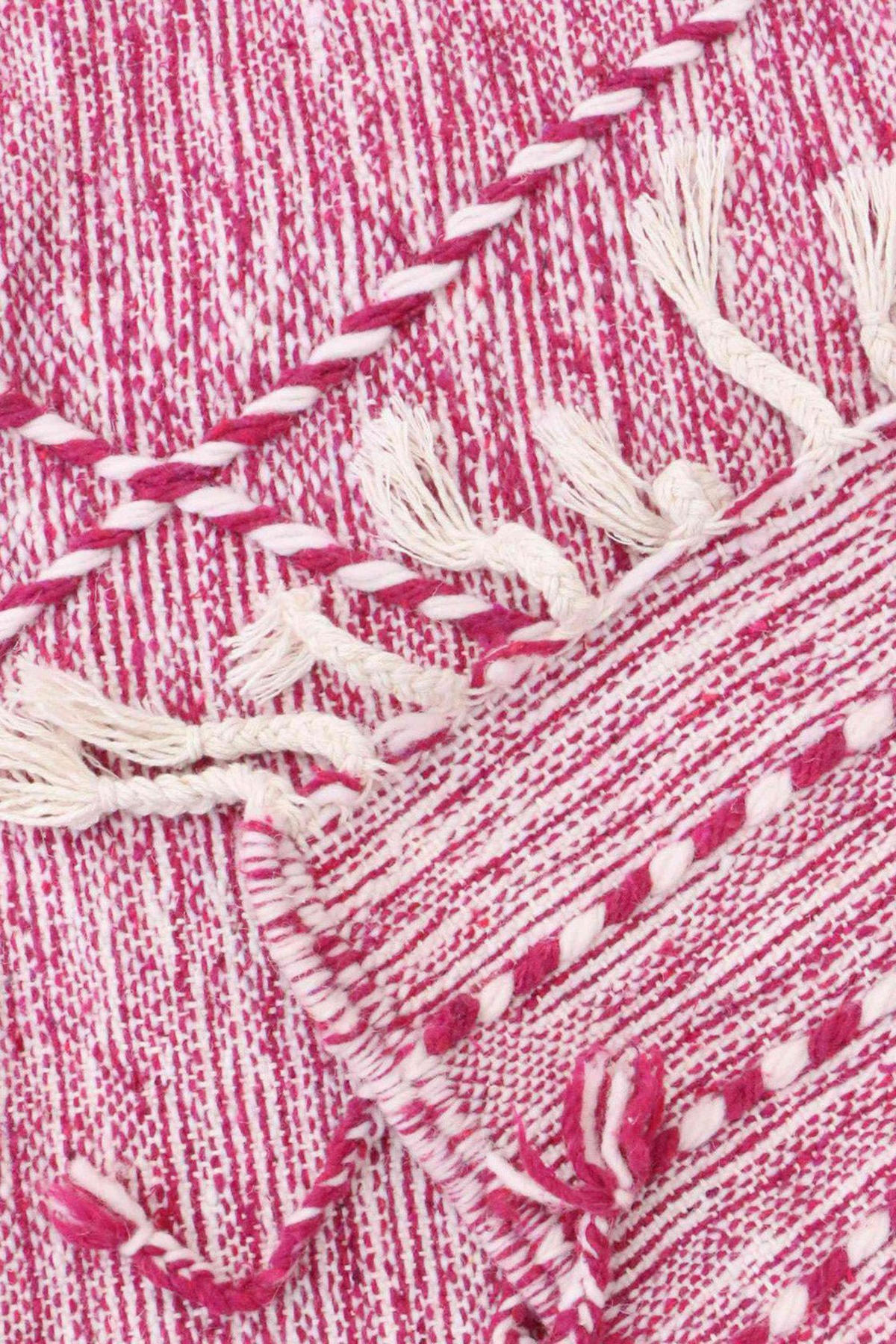 BERBERTEPPICH aus reiner Wolle 103x 159 cm - Pink, Naturmaterialien (103/159cm) - AFK Living