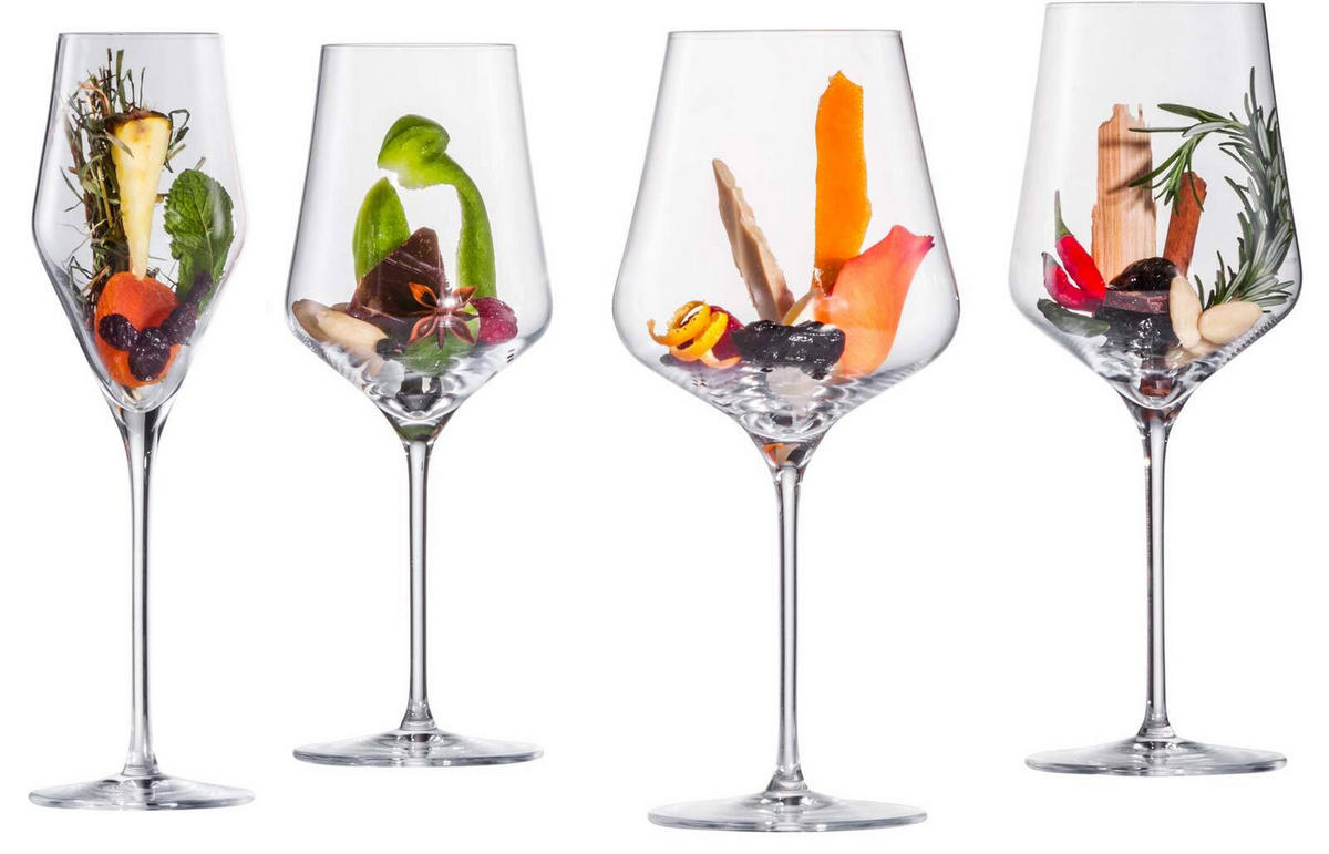 BORDEAUXGLÄSER INKL. POLIERTUCH Sky SensisPlus transparent 620 ml 2er Set - Transparent, Glas (0.62L) - Eisch