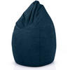 SITZSACK "Drop" 60x60x90cm - 220L - Dunkelblau, Textil (60/90/60cm) - Green Bean