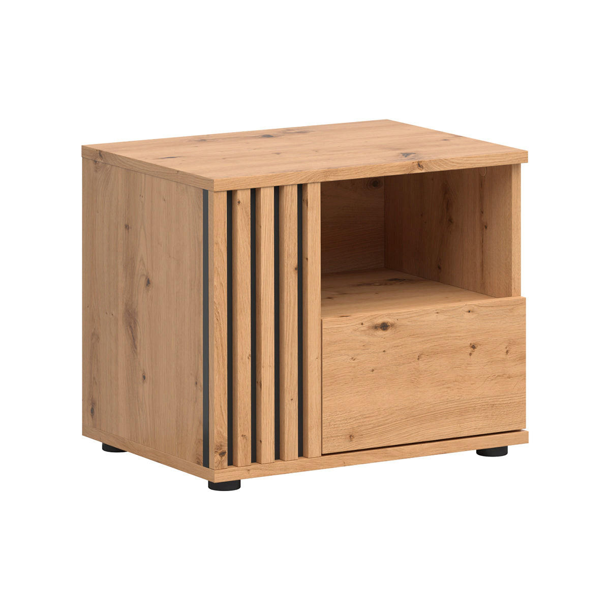 NACHTTISCH Ezra Holz - Braun, Holzwerkstoff (55/46/40cm) - Petits-meubles