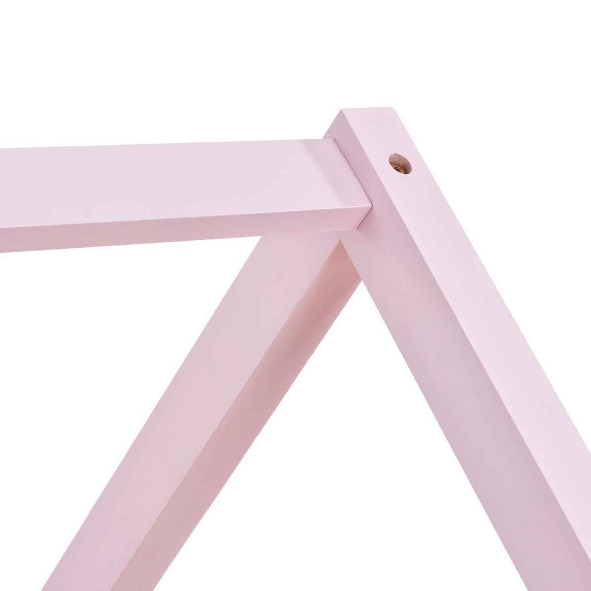 KINDERBETT Marli mit Matratze rosa 80x160 cm - Rosa, Holzwerkstoff (80/160cm) - Juskys