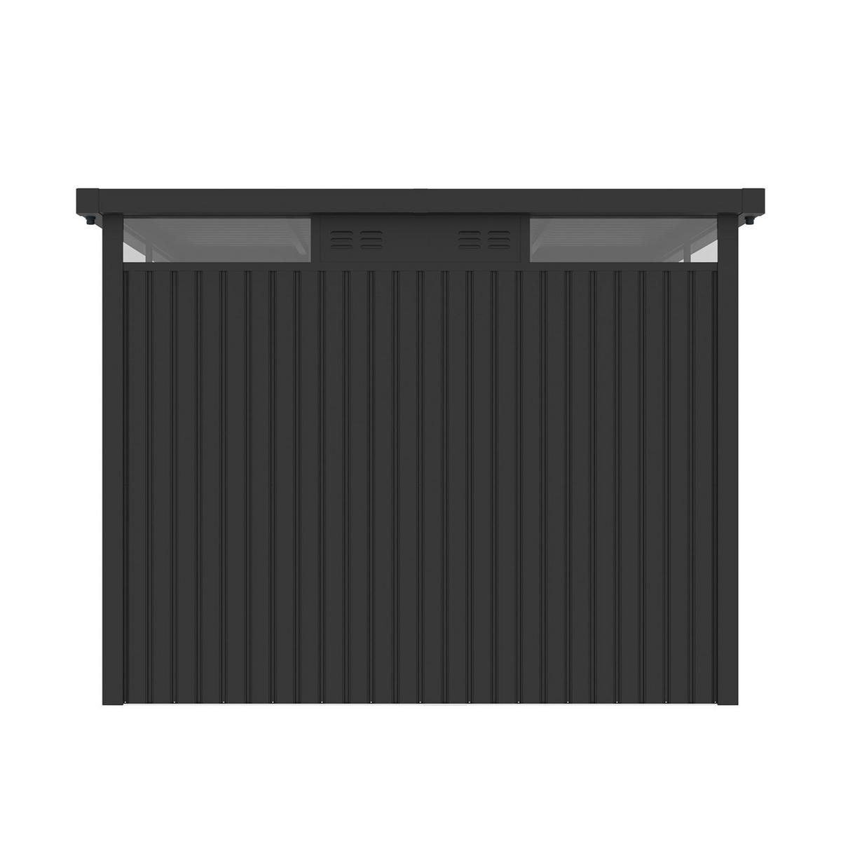 GERÄTEHAUS Luzern Pro Anthrazit - Anthrazit, Metall (294/222/230cm) - Juskys