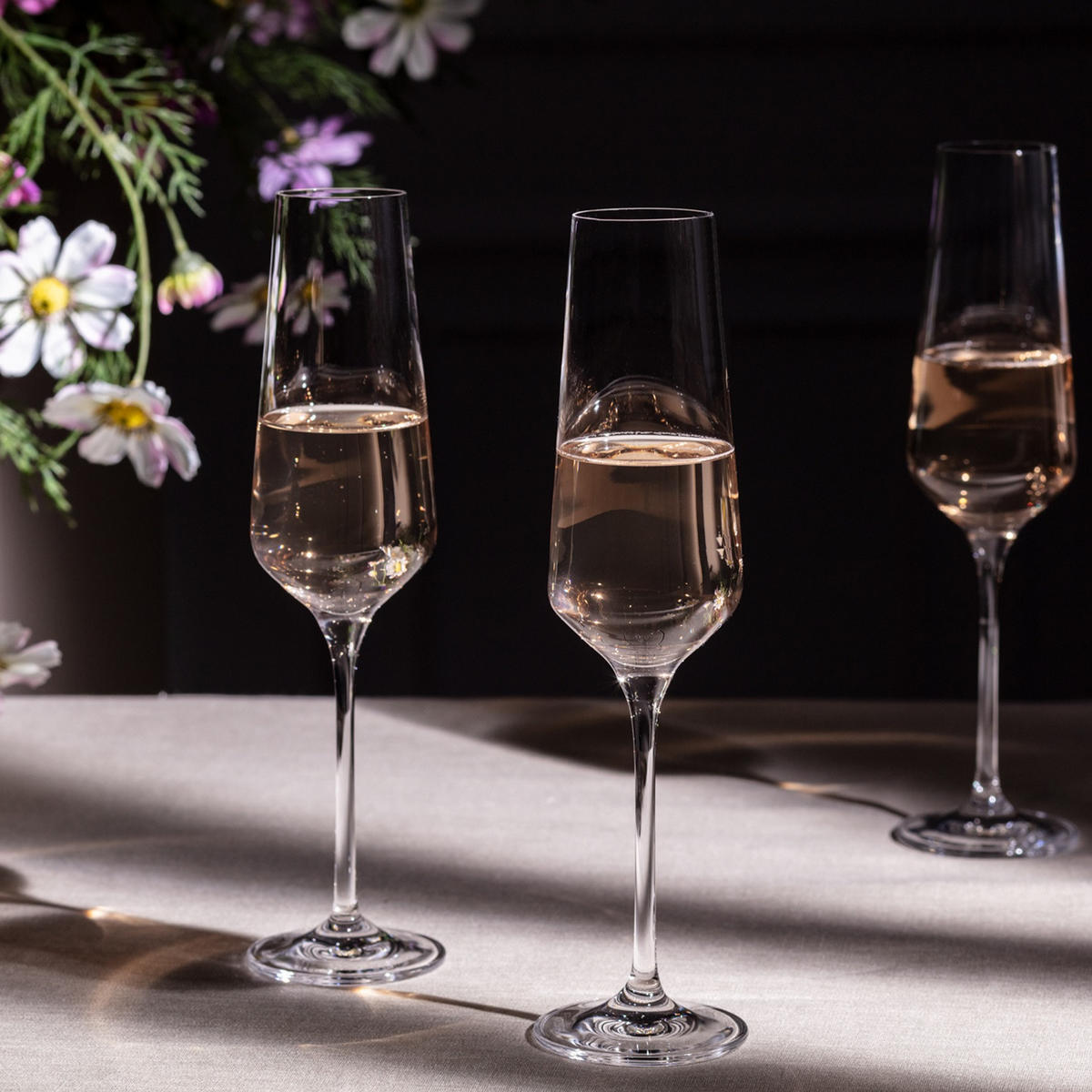 SEKTGLÄSER, 6er-Set, 200 ml - Transparent, Glas (0.2L) - Krosno Glass