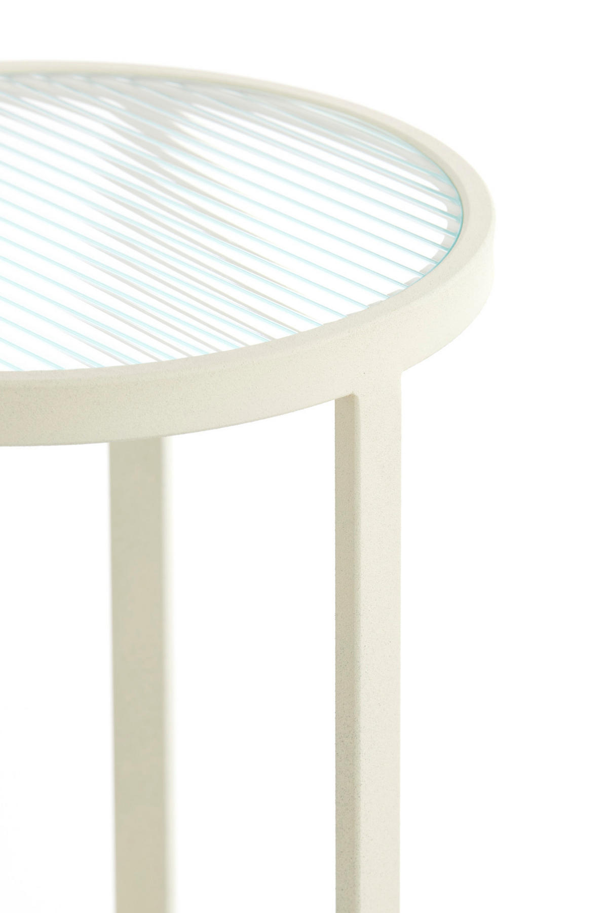 SÄULE Retiro Weiß Ø35/81 cm - Weiß, Metall (35/35/81cm) - Light & Living