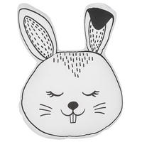 DEKOKISSEN Weiß 43/53 cm Kanpur - Weiß, Naturmaterialien/Textil (43/53cm) - Beliani