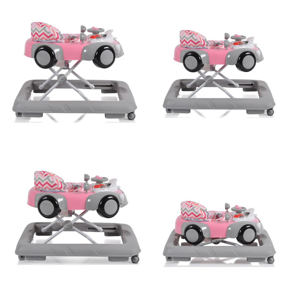 LAUFHILFE Shelby rosa höhenverstellbar, Spielcenter, Treppenstopper - Rosa, Kunststoff (48/59/68cm) - Cangaroo