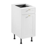 UNTERSCHRANK D40S1 P/L – Sorento Weiß – Weiß - Weiß, Holzwerkstoff (40/87/52cm) - ROYAL24_MARKT