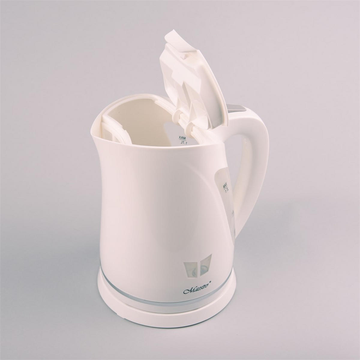 WASSERKOCHER ELEKTRISCH Weiß 16/16/22 cm MR038WHITE - Weiß, Kunststoff (16/22/16cm) - Maestro 