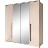 DREHTÜRENSCHRANK Sahara mit 2 Türen und 8 Regalböden, 210 cm, Sandbeige - Sandfarben, Holzwerkstoff (209/219/65cm) - Beautysofa