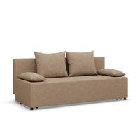 SOFA 3-SITZER MIT SCHLAFFUNKTION FERMO Beige - Beige, Textil (92/95/191cm) - Mebligo