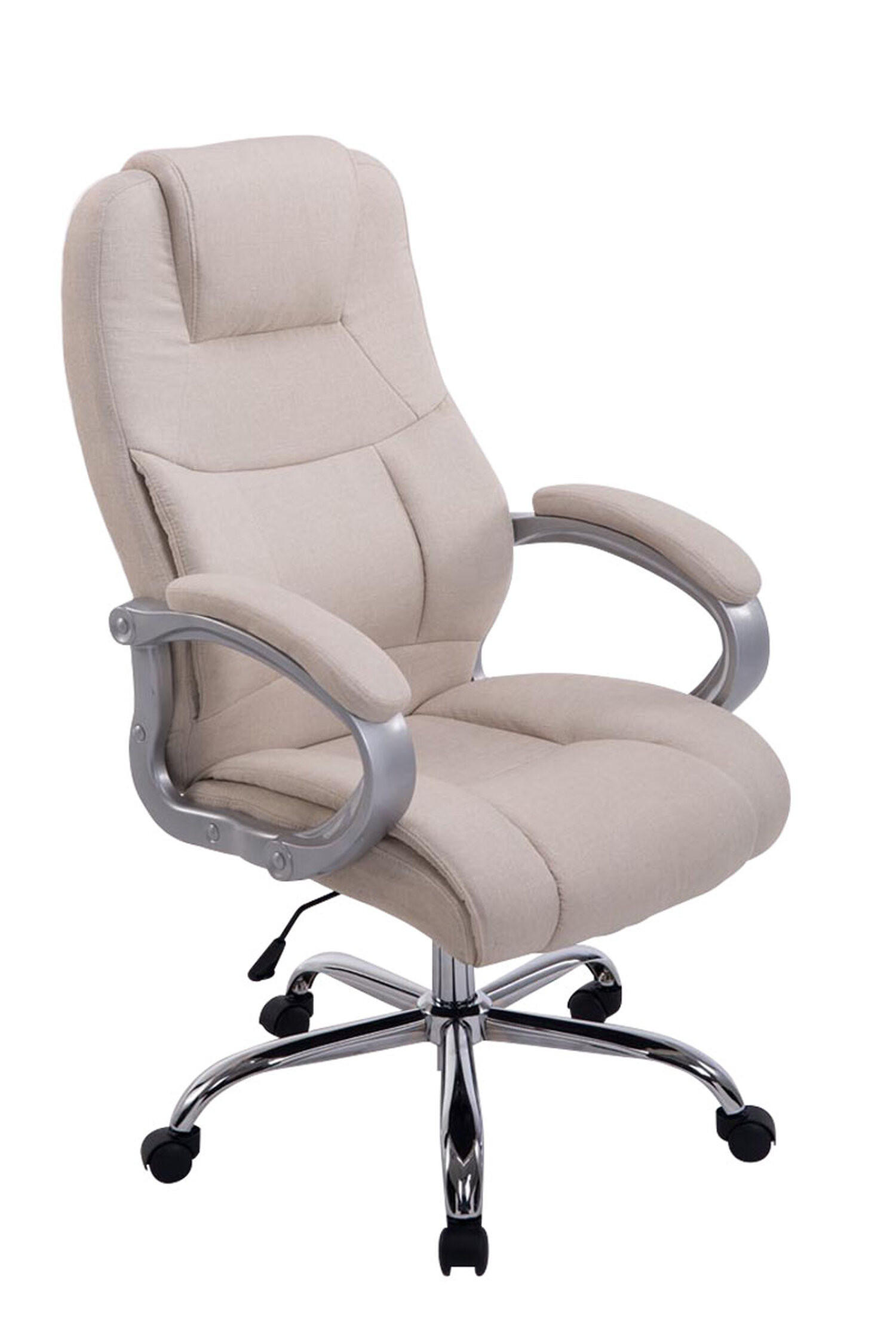 BÜROSTUHL Apodo, Stoff Creme - Creme, Textil/Metall (66/122/70cm) - TPFLiving