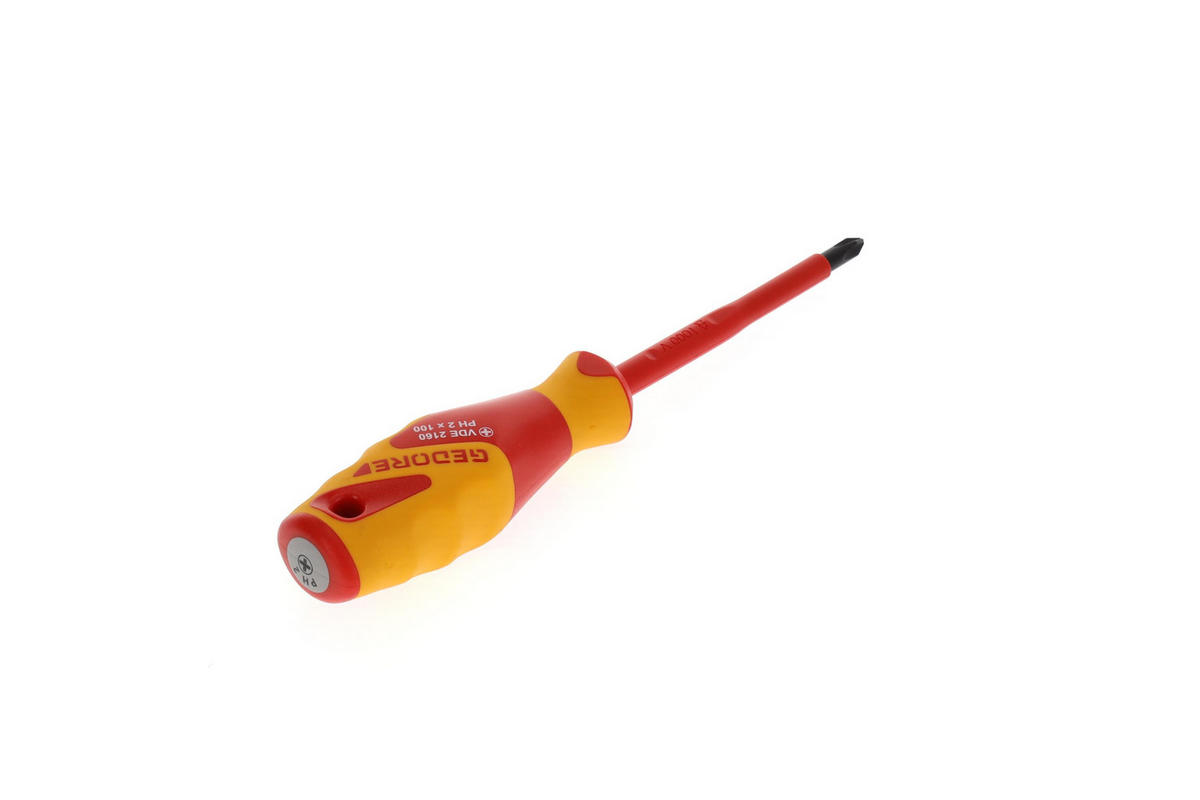 VDE 2160 PH 2 VDE-SCHRAUBENDREHER KREUZSCHLITZ PH 2 - Multicolor, Kunststoff/Metall (11/24cm) - Gedore