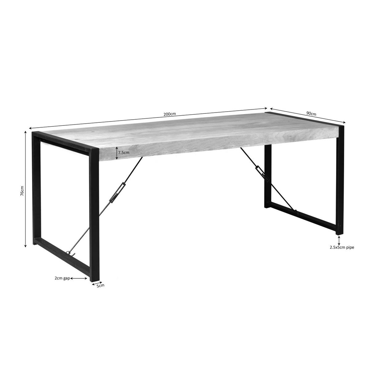 ESSTISCH Britt Braun 90/200/76 cm - Braun, Holz (90/200/76cm) - Starfurn
