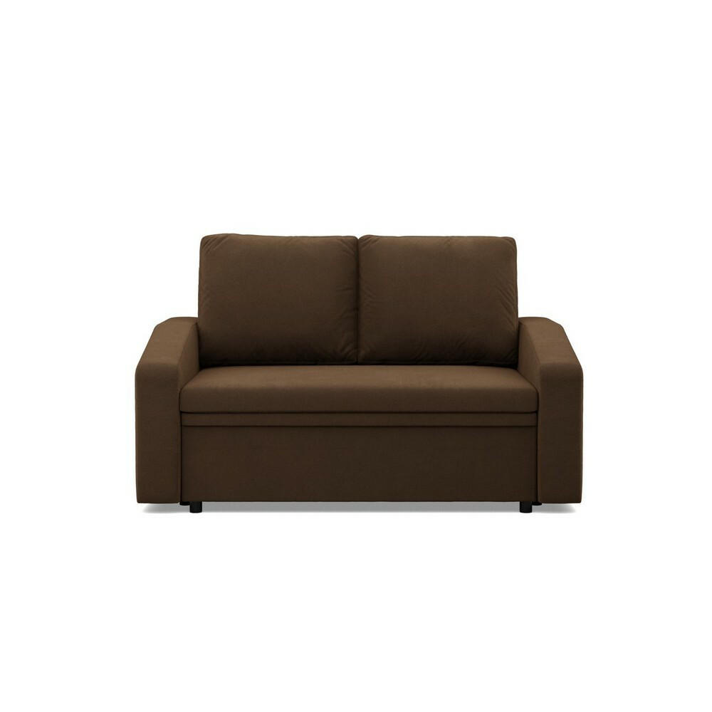 SOFA Neo mit abgeschrägter Armlehnen braun - Braun, Textil (148/90/87cm) - SIMKAM Furniture