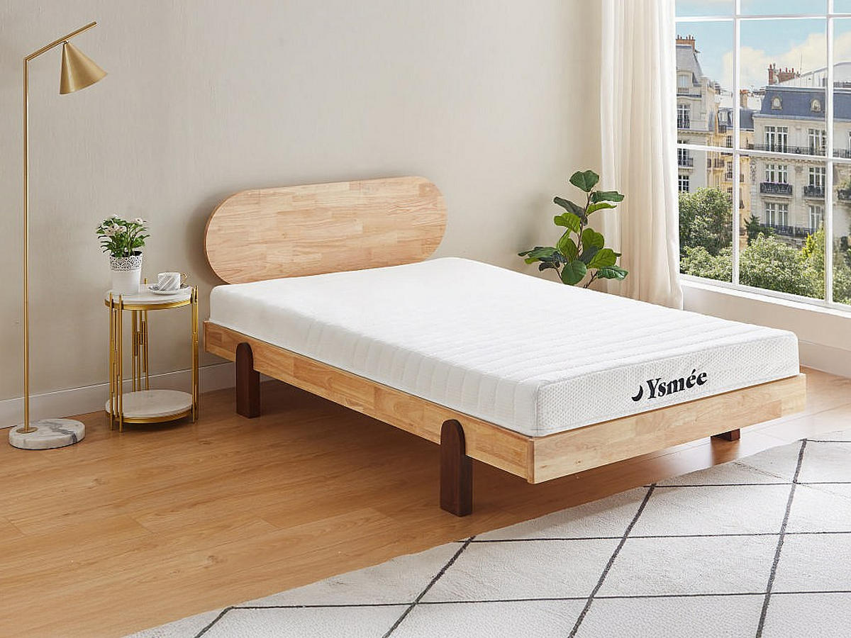 STANDARDMATRATZE - 1 Person - Stoff - Weiß - - Weiß, Textil (90/200cm) - Vente-Unique
