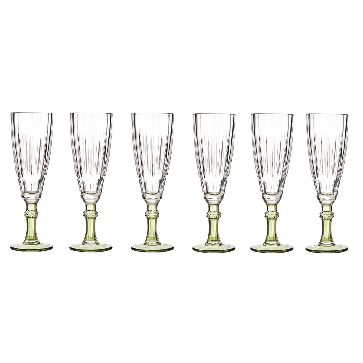 WEINGLAS 170 ml 6er-Set - Grün, Glas (170L) - Vivalto