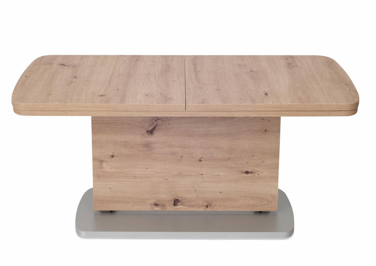 FUNKTIONSTISCH ausziehbar Cate 110(145+180) x 63 x 53-72 Wohnzimmertisch Wildeiche - Braun, Holz (110/63/53cm) - 58aufmkessel