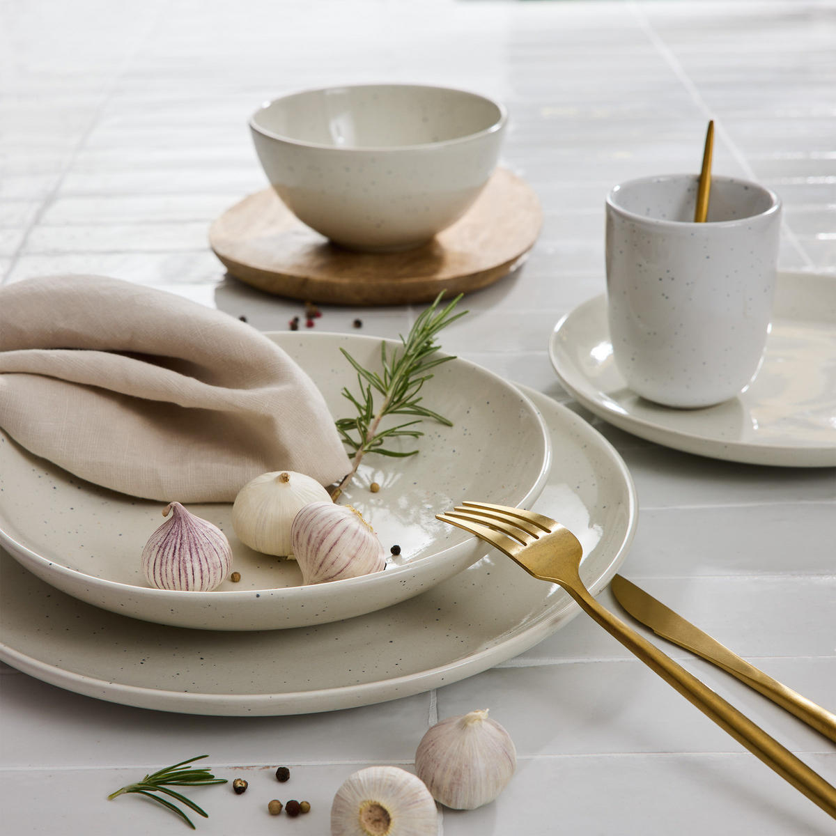 PASTATELLER Lynn - Creme, Keramik (22/22/5cm) - Butlers