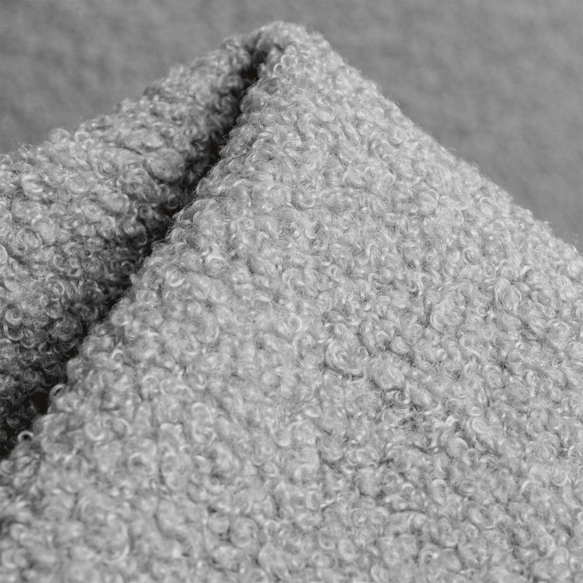 SITZSACK Halbmond 54/36/35 cm, weicher Bouclé 315 g/m², Hellgrau - Hellgrau, Textil (36/35/54cm) - Dreamroots