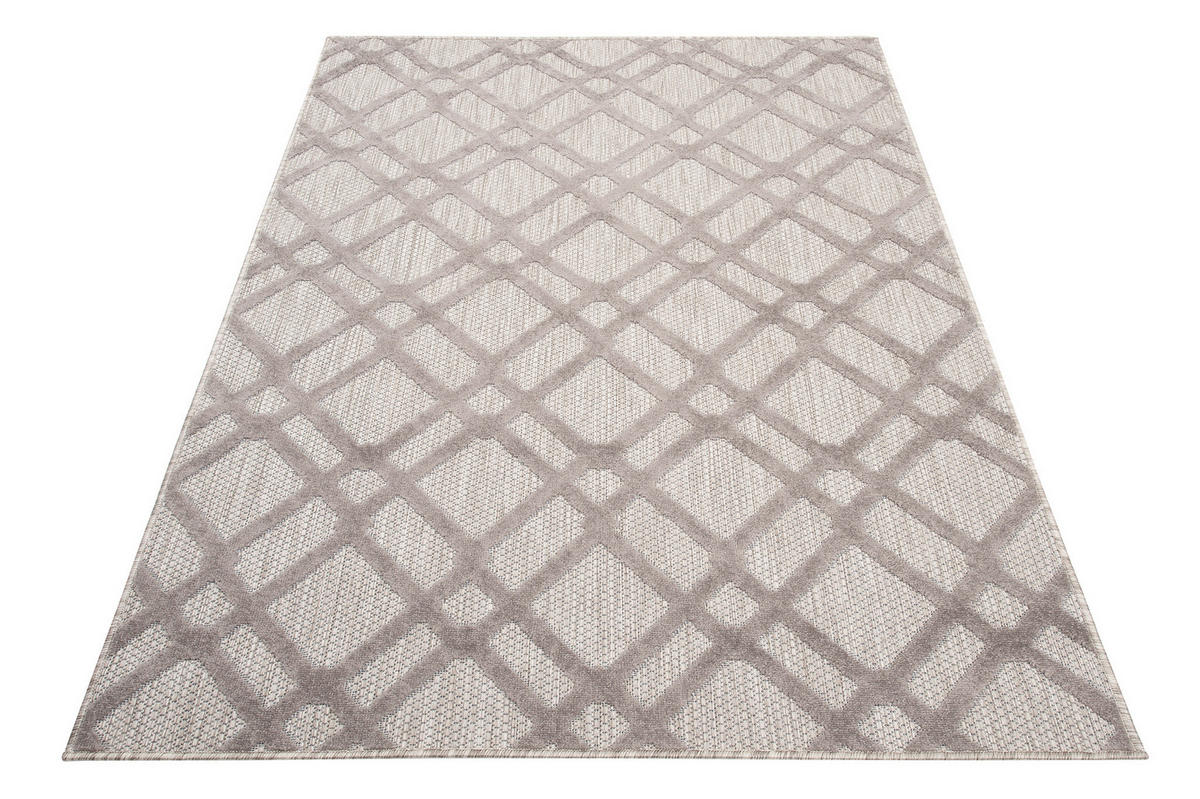 TEPPICH PATIO Grau 160/220 cm - Grau, Kunststoff (160/220cm) - Tapiso