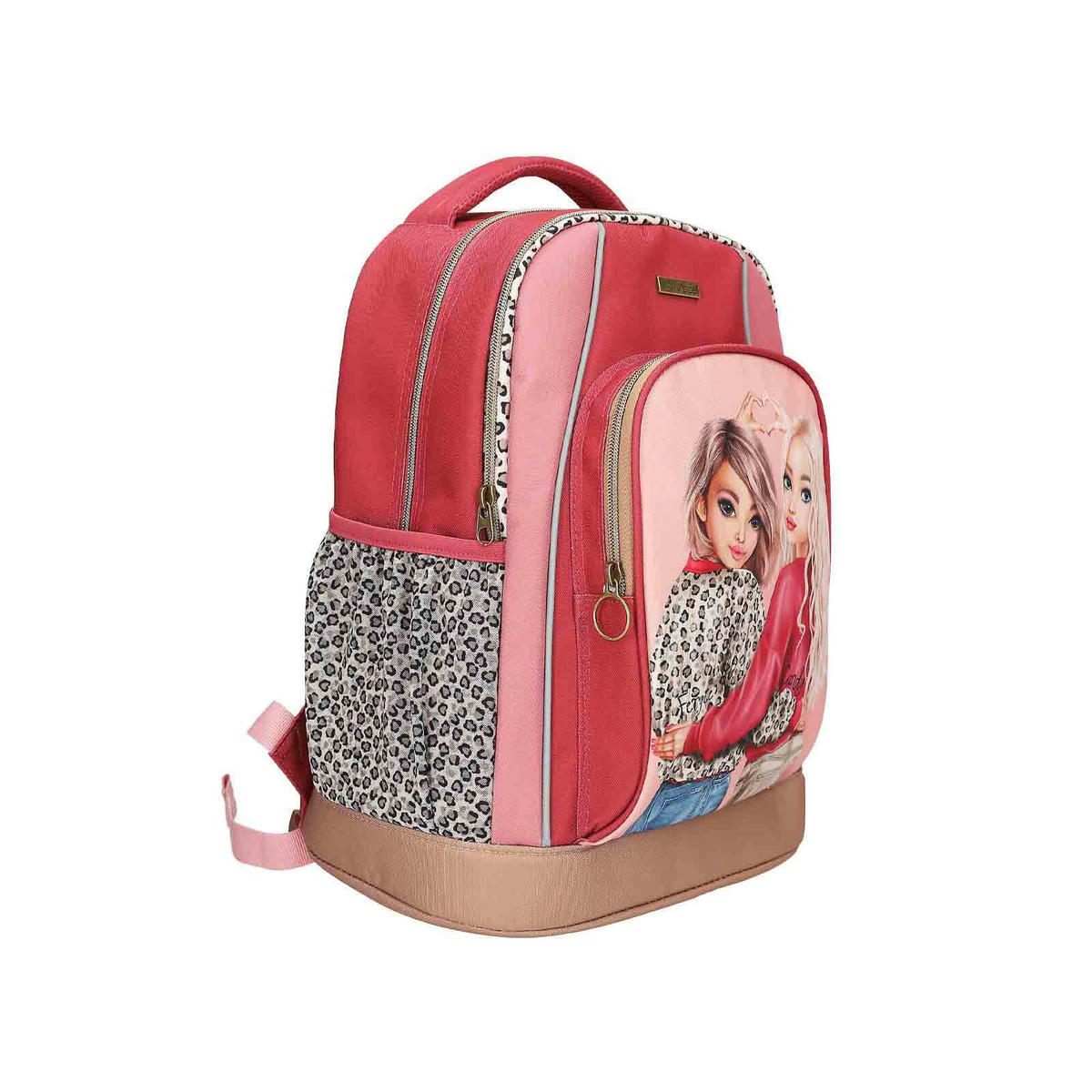 SCHULRUCKSACK LEOHEART TOPModel rosa-rot 21 x 34 x 44 cm - Rot/Rosa, Textil (34/21cm) - Depesche Germany