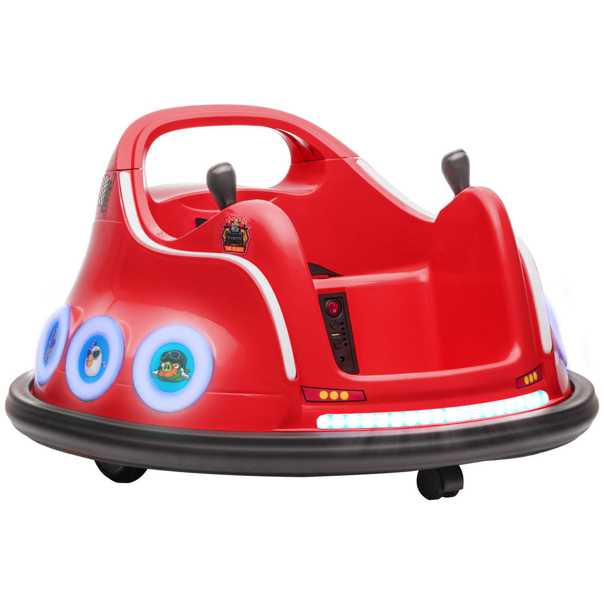 KINDER AUTOSCOOTER, Kunststoff, Metall, Rot - Rot, Kunststoff (73/73/44cm) - AIYAPLAY