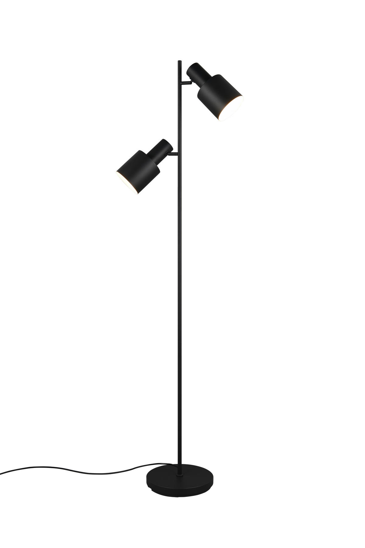 STEHLAMPE AGUDO - Schwarz - 0/0/161 cm - Schwarz, Metall (48/48/161cm) - Trio Leuchten
