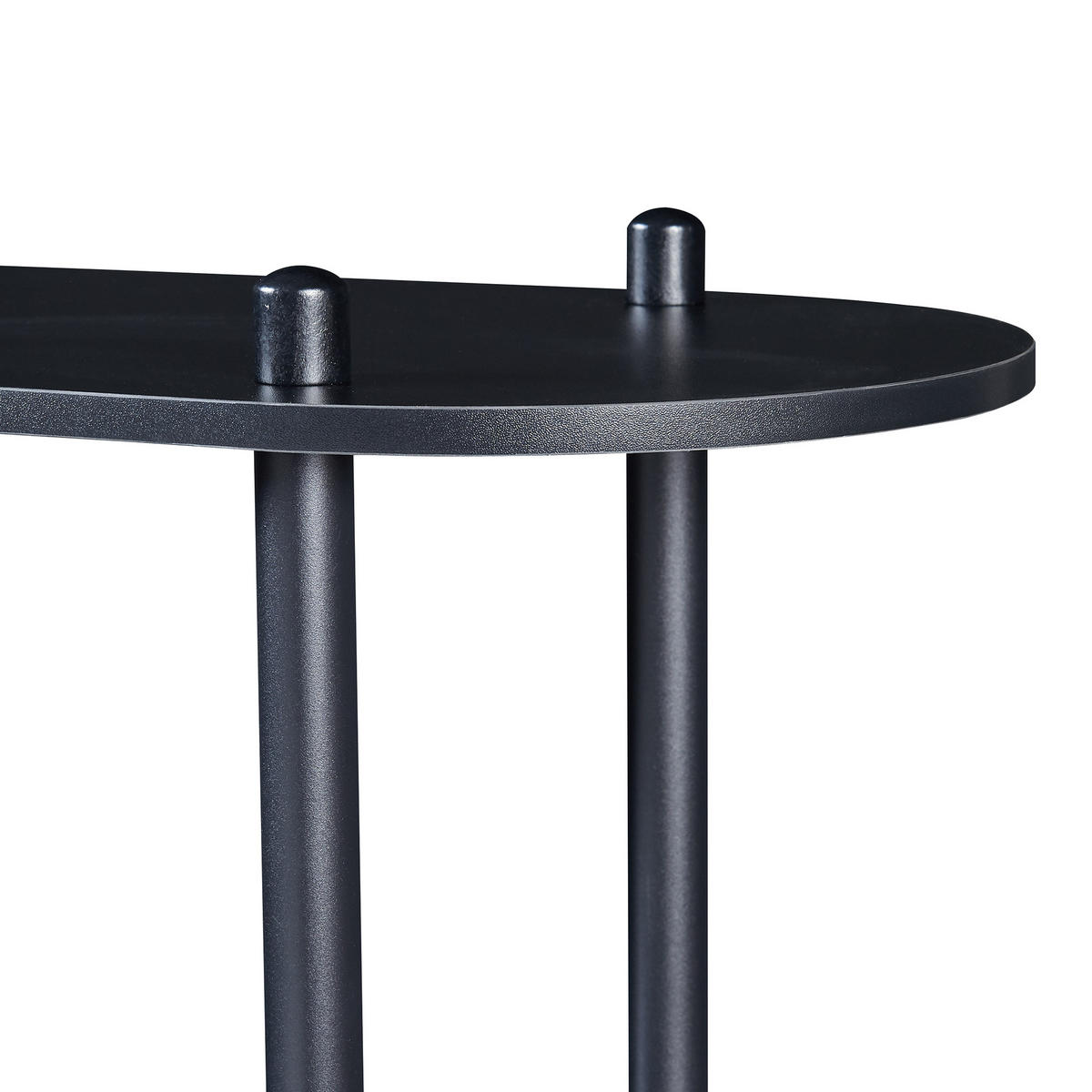 BÜCHERREGAL Øvre - Schwarz, Holzwerkstoff/Metall (80/139/30cm) - [en.casa]