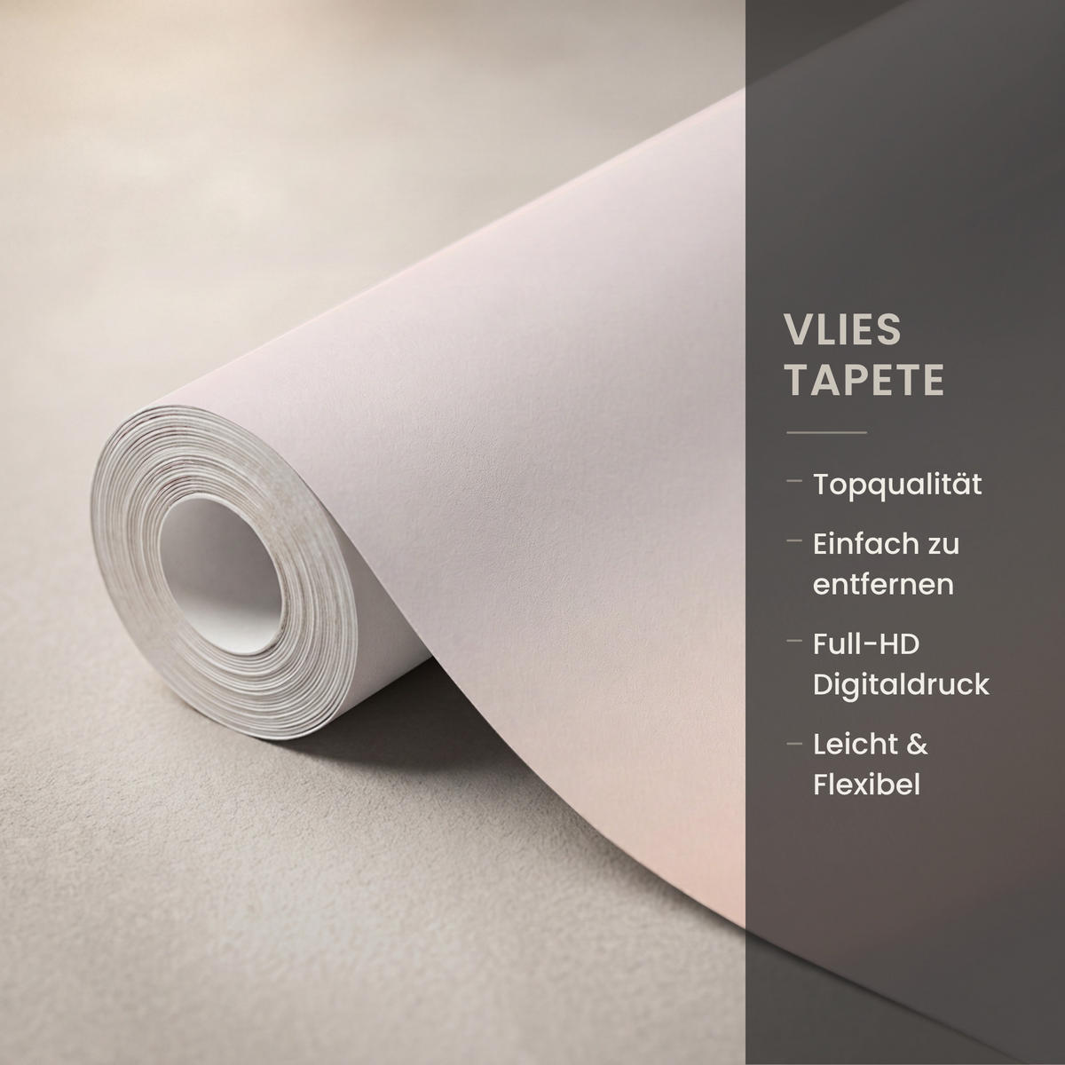 TAPETE - Gras - Feld - Sonne - Natur - 160x200 cm - Sandfarben, Papier (160/200cm) - OnlyWow
