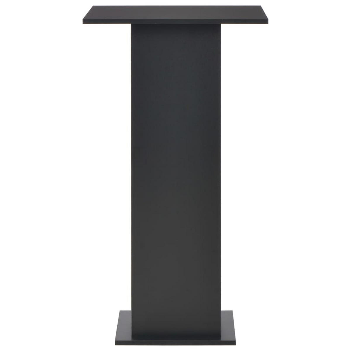 BARTISCH Moderner 60/60/110 cm aus Holzwerkstoff Schwarz mit 2 Ablagen - Schwarz, Holz (60/60/110cm) - vidaXL