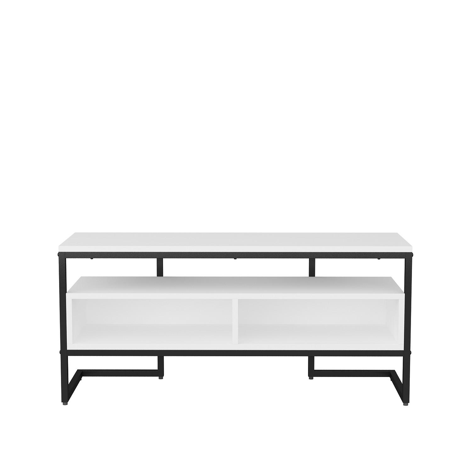 Decorotika Tv-Element Schwarz, Weiß 111x51x35 cm