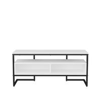 TV-ELEMENT Merrion Schwarz und Weiß - Schwarz/Weiß, Holzwerkstoff (111/51/35cm) - Decorotika