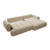 SCHLAFSOFA - 4 Personen-Sitzer - Stoff - Beige - - Beige, Textil (272/81/168cm) - Vente-Unique
