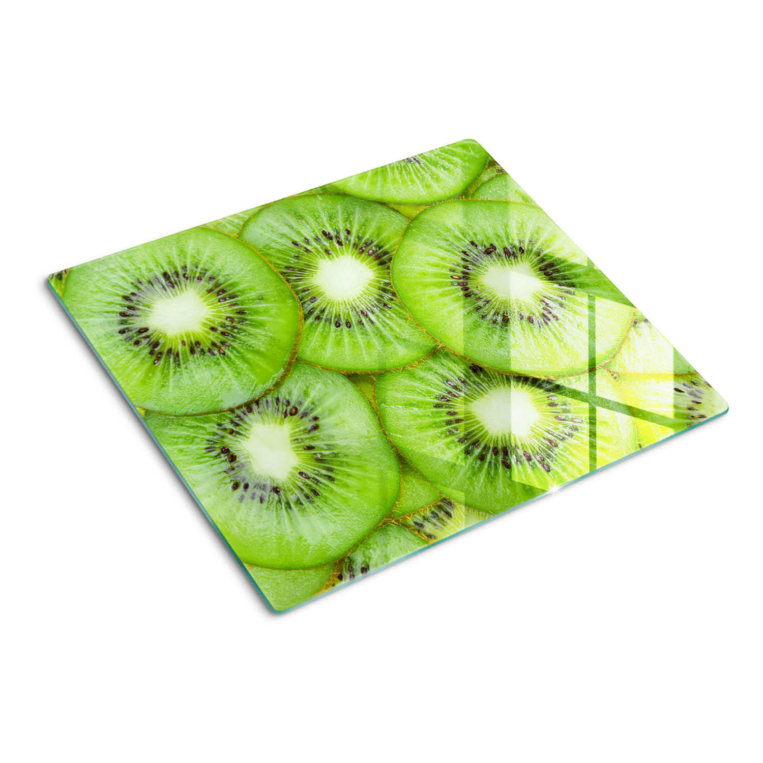 GLASPLATTE 60x52 cm Kiwi - Grün, Glas (60/0.4/52cm) - TULUP