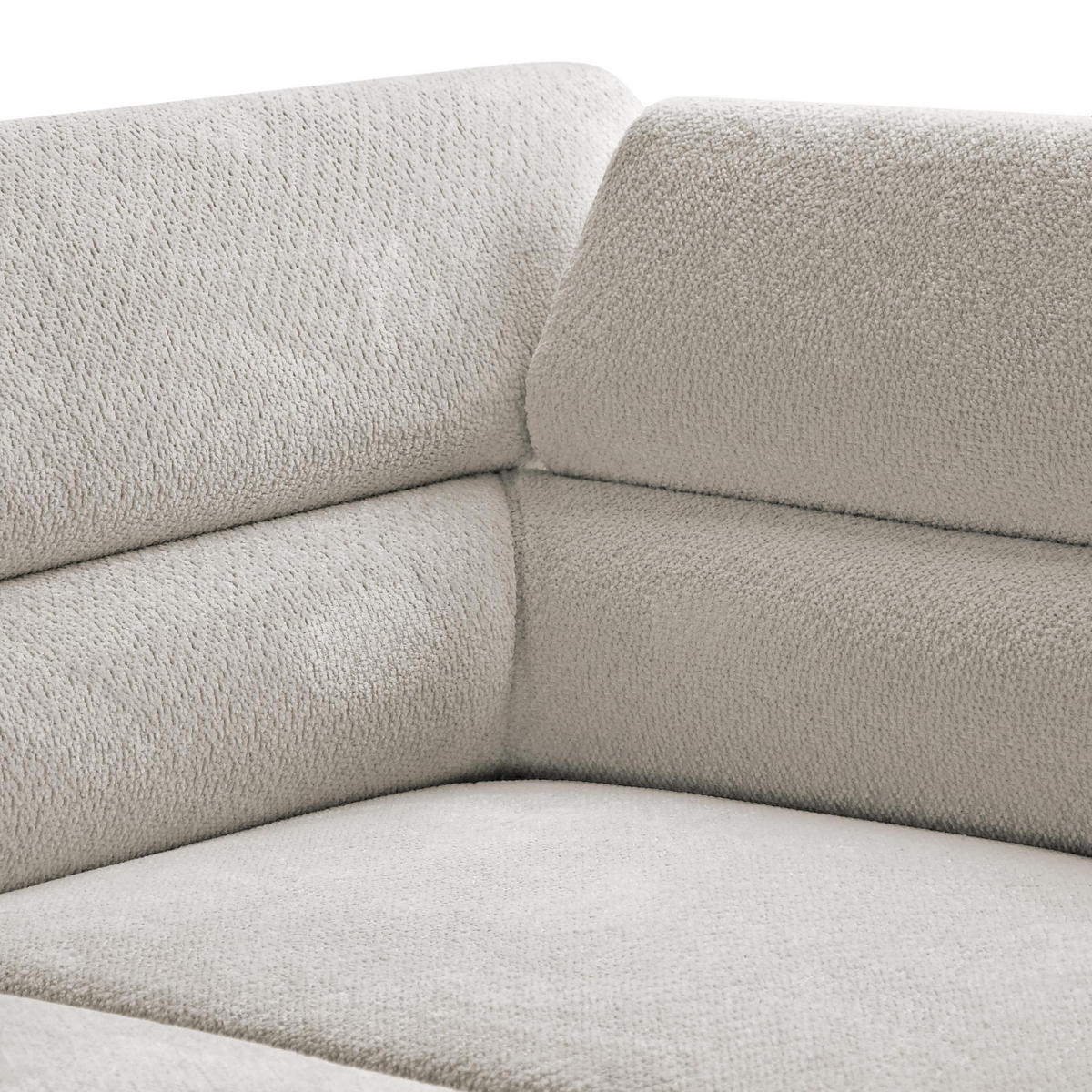 ECKSCHLAFSOFA Mellow mit Bettkasten, Beige, rechts - Beige/Schwarz, Textil (270/205cm) - Beautysofa