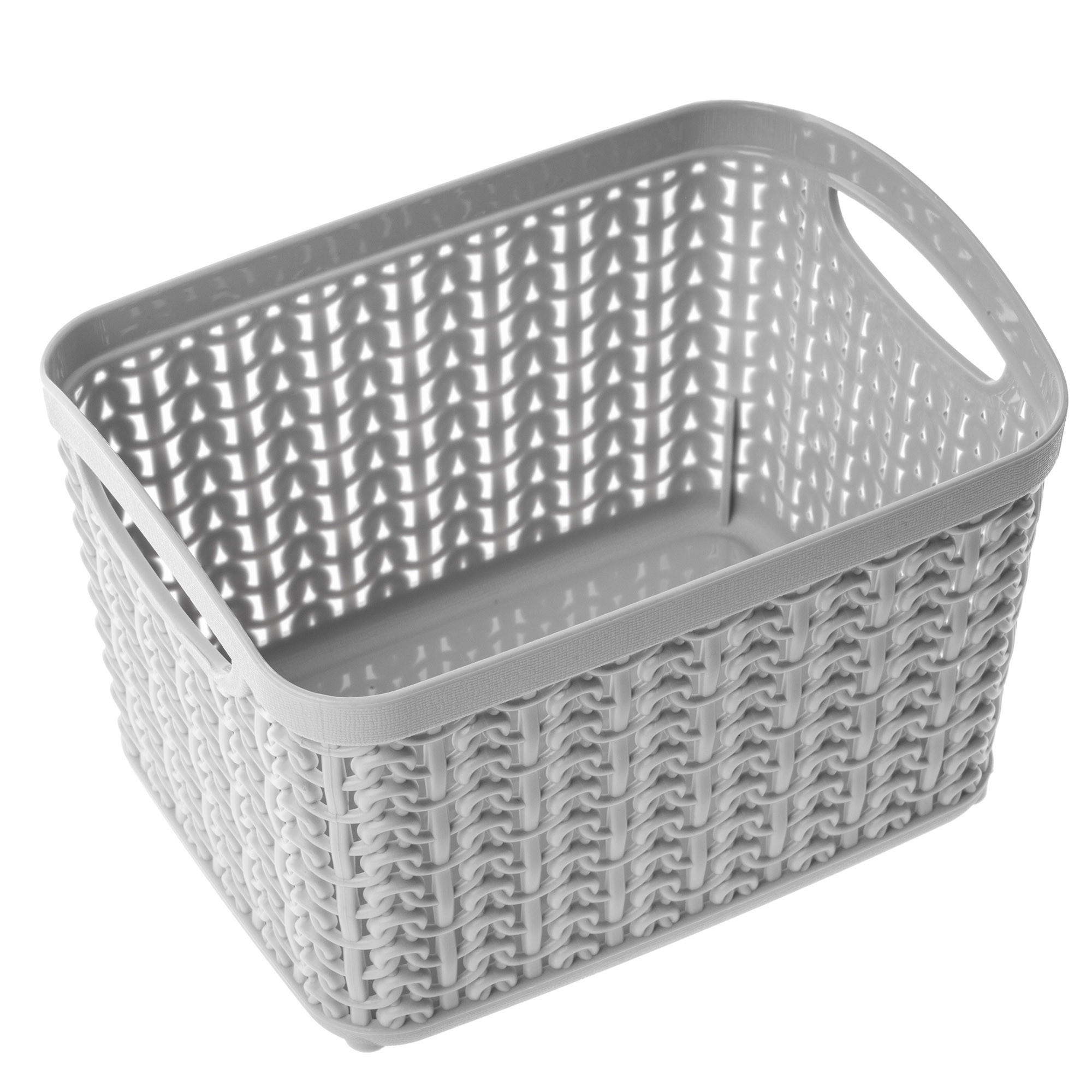 PLASTIKKORB 1,5L, grau - Grau, Kunststoff (11/15cm) - KADAX