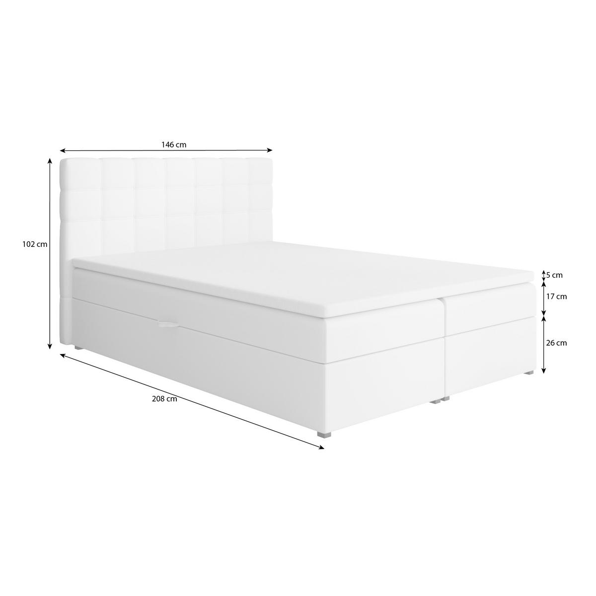 POLSTERBETT Topiq 144/203/103 beige - Beige, Holzwerkstoff/Textil (140/200cm) - Beautysofa