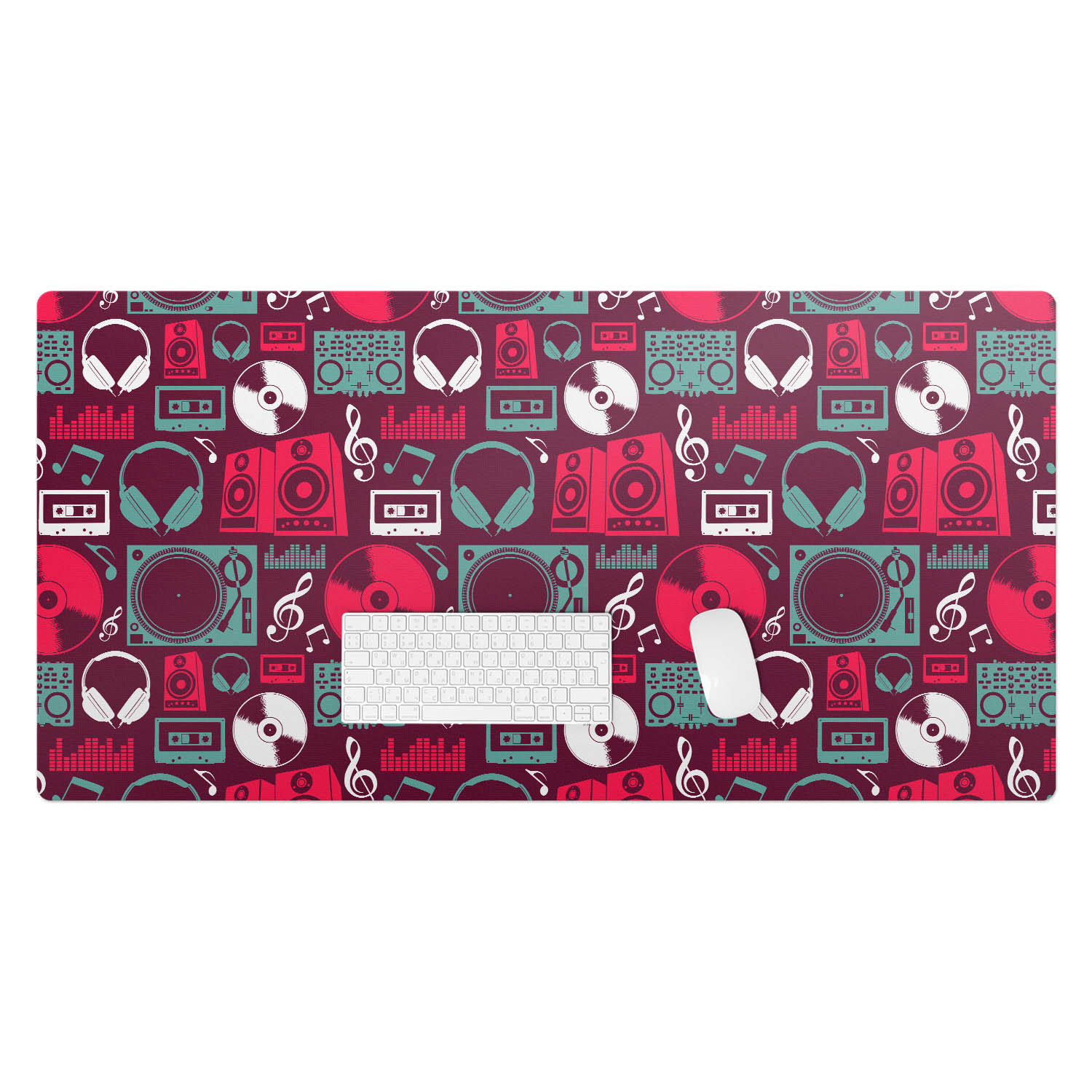 SCHREIBTISCHUNTERLAGE 120x60 cm Bordeaux - Bordeaux, Kunststoff (120/60/1.6cm) - Wallfluent