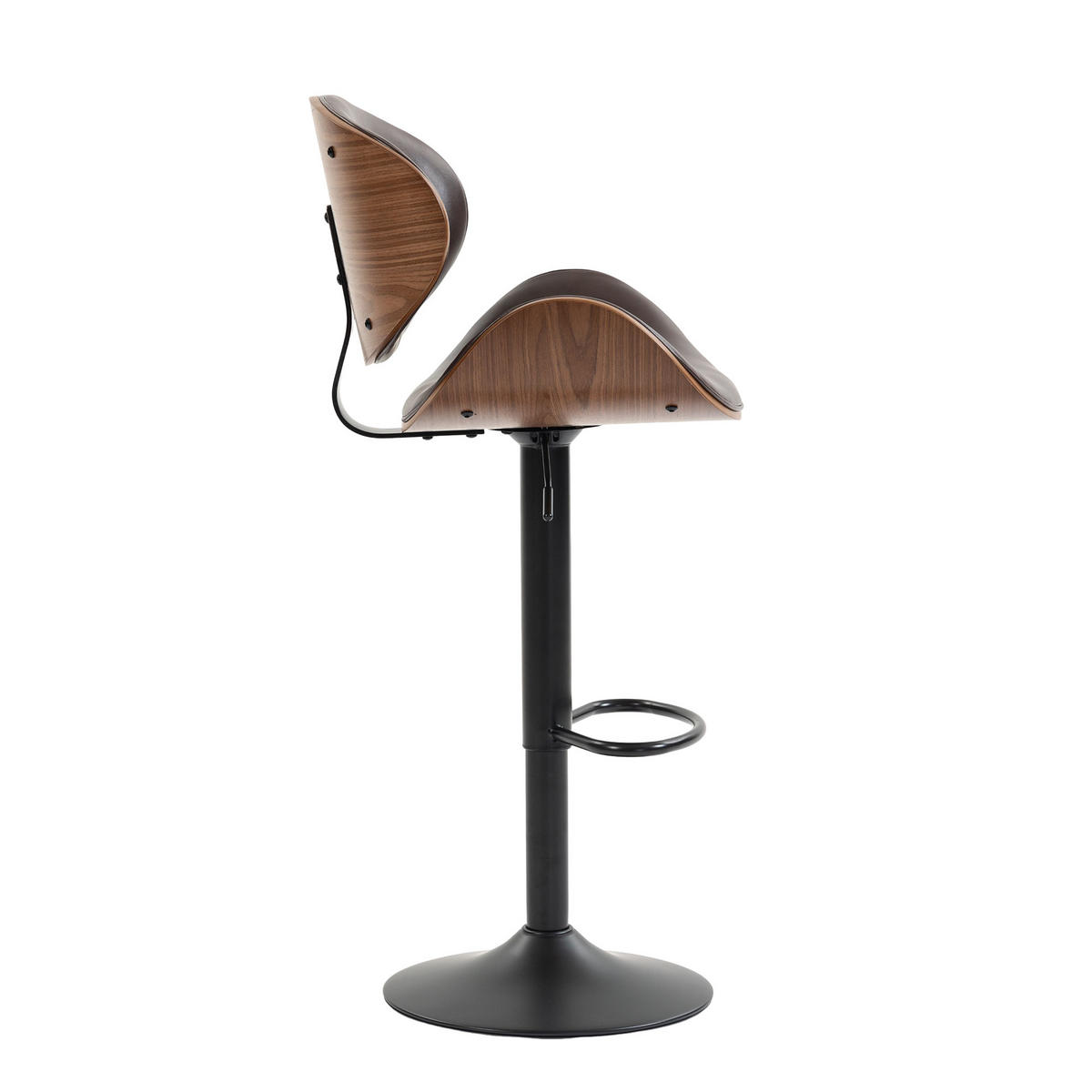 BARHOCKER,DREHSTUHL,RATTAN 360° drehbar2er-Set,Braun - Braun, Metall (50/93/51cm) - LVHOM