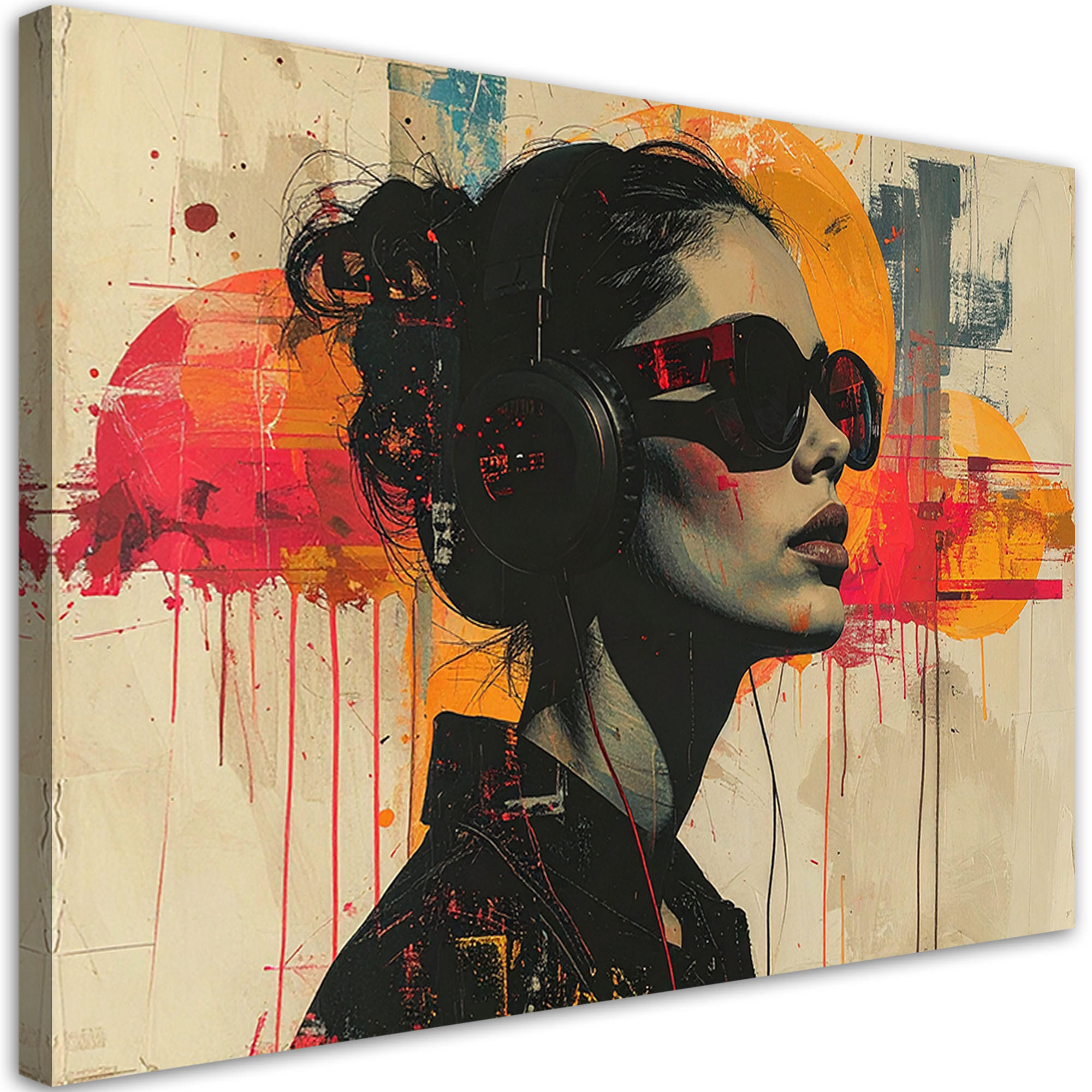 Feeby Wandbild, Mehrfarbig 45x30 cm
