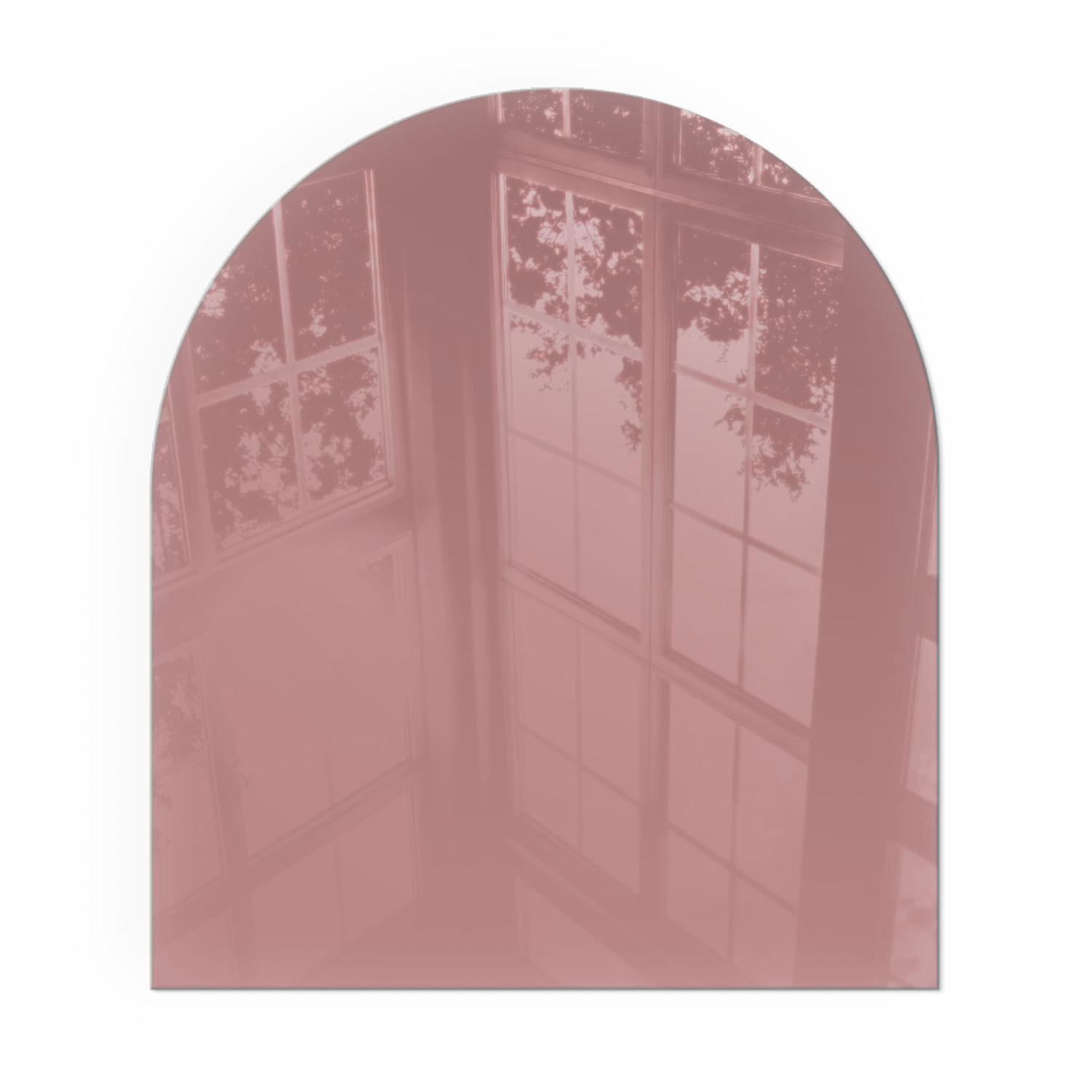 GLASPLATTE für Kamin 80x70 cm - Pink, Glas (80/70/0.4cm) - TULUP